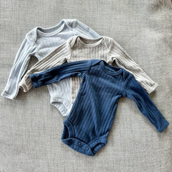 Carter's Other - 3 Pack Carter's Preemie Long Sleeve Bodysuits